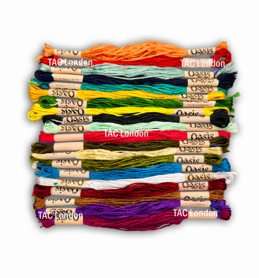 Pack of 20 Large Art Silk Skeins Stranded Most Demanding Colours Embroidery Threads