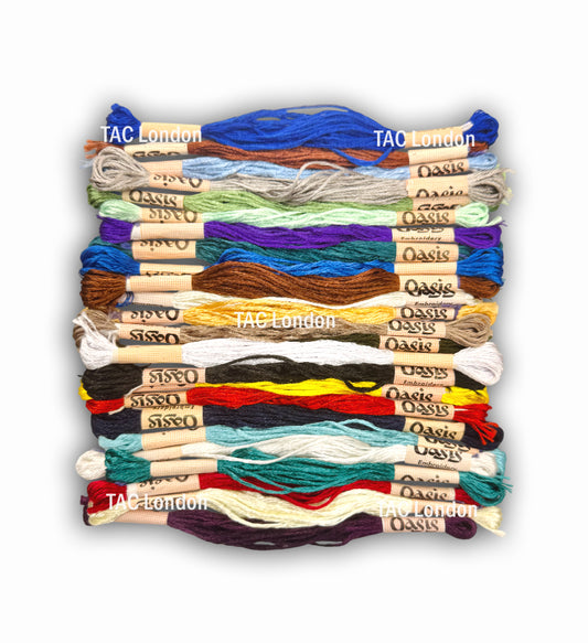 Pack of 25 Large Art Silk Skeins Stranded Most Demanding Colours Embroidery Threads