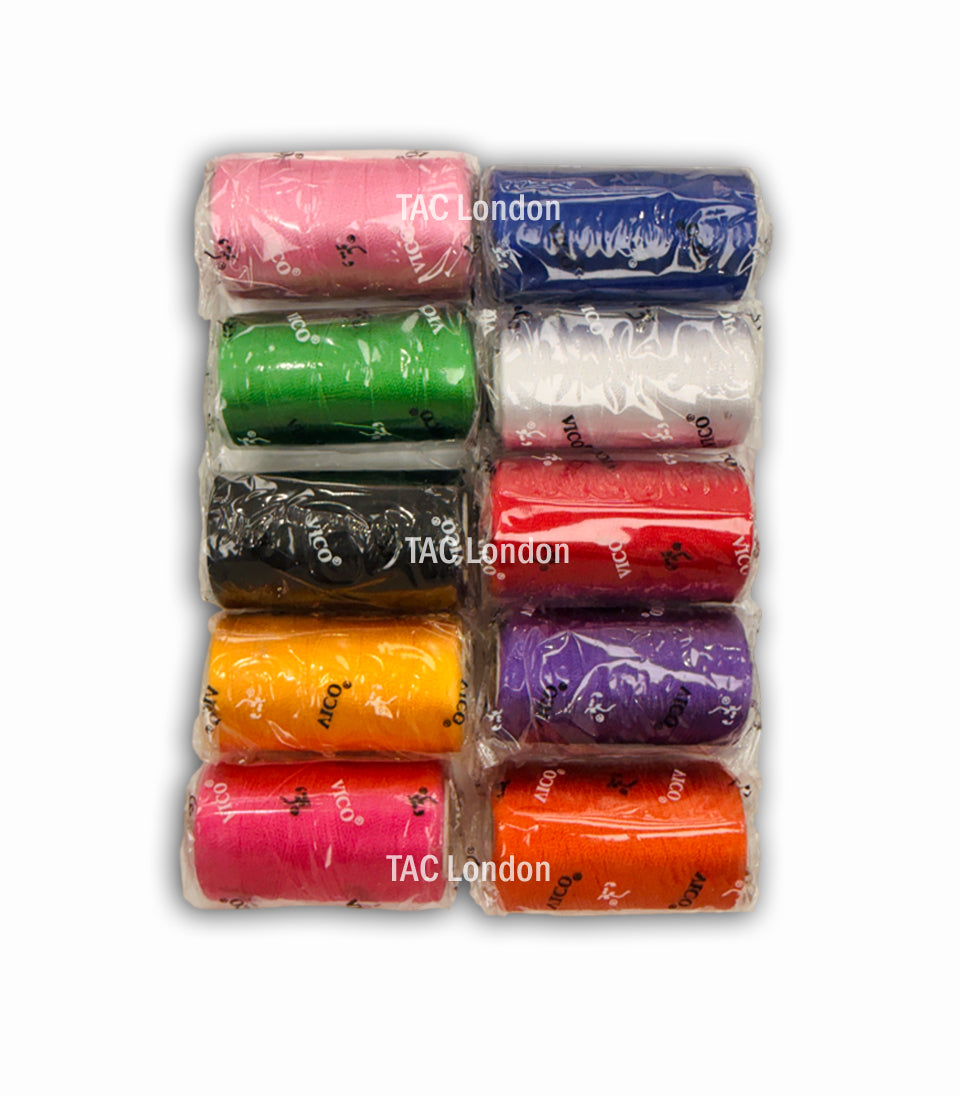 Pack of 10 Colours Silk Embroidery Thread Spools Best Quality Thread Spools