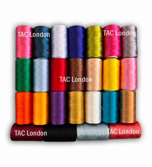 Pack of 25 Colours Silk Embroidery Thread Spools Best Quality Thread Spools
