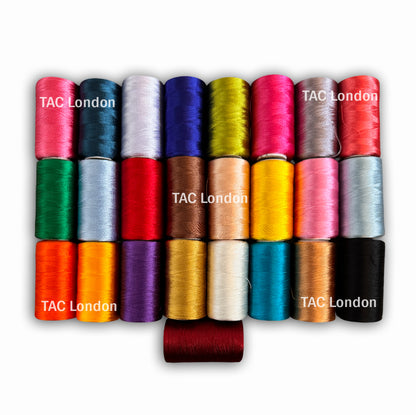 Pack of 25 Colours Silk Embroidery Thread Spools Best Quality Thread Spools